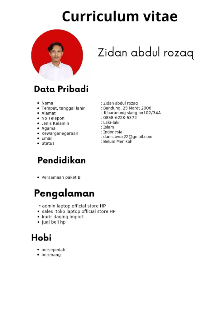info loker nya bapak/ibu