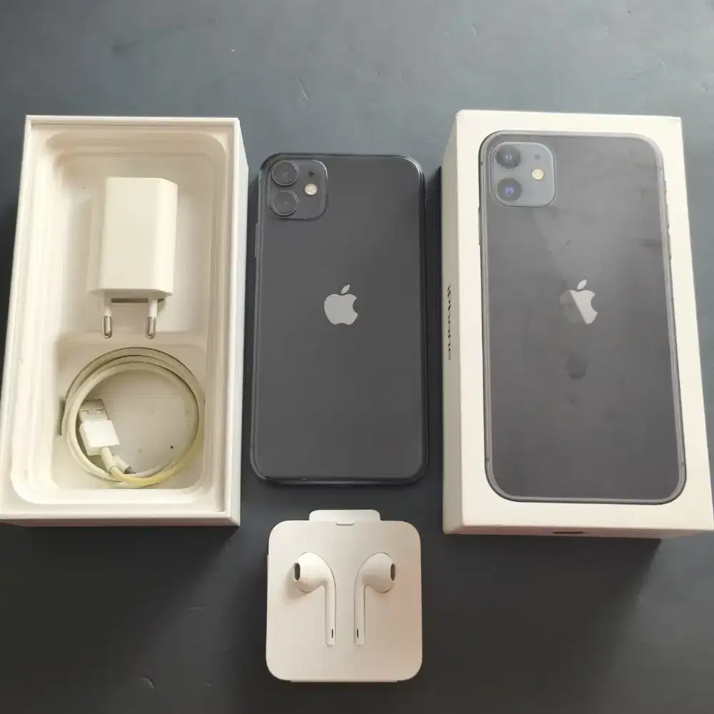 IPHONE 11 128GB BLACK EX GARANSI INTER
