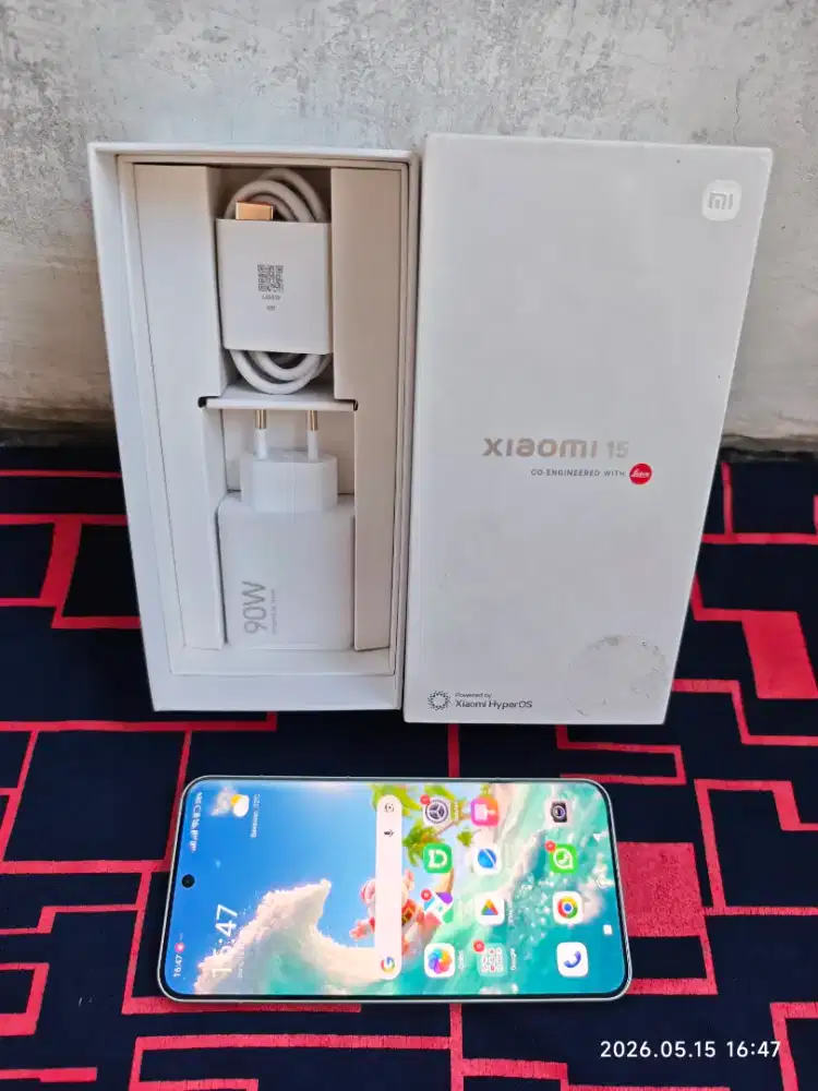 Xiaomi 15 12/256 Fullset ori segel mulus garansi ON 2027