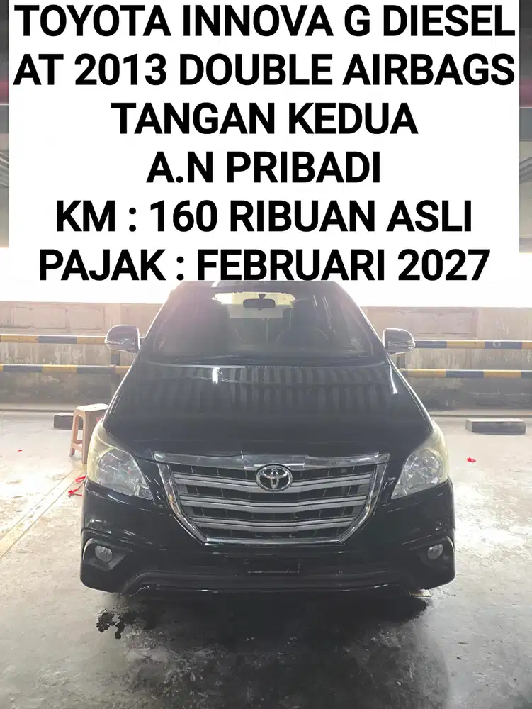 Toyota Kijang Innova G AT Diesel 2013 Hitam Barong