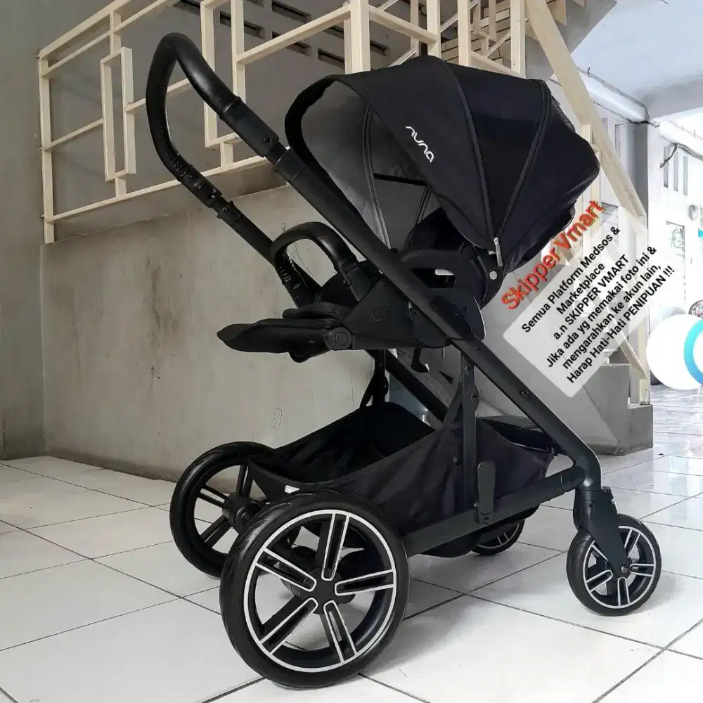 Stroller Stroler NUNA MIXX 2 CAVIAR BLACK Preloved Second bekas