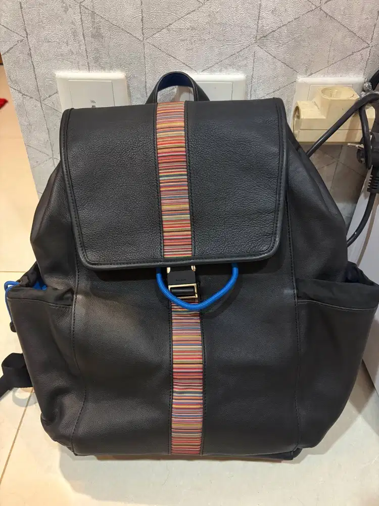 Paul Smith Leather Backpack / Ransel Limited Edition