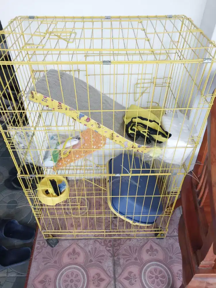KANDANG KUCING 3 TINGKAT 42/60/90