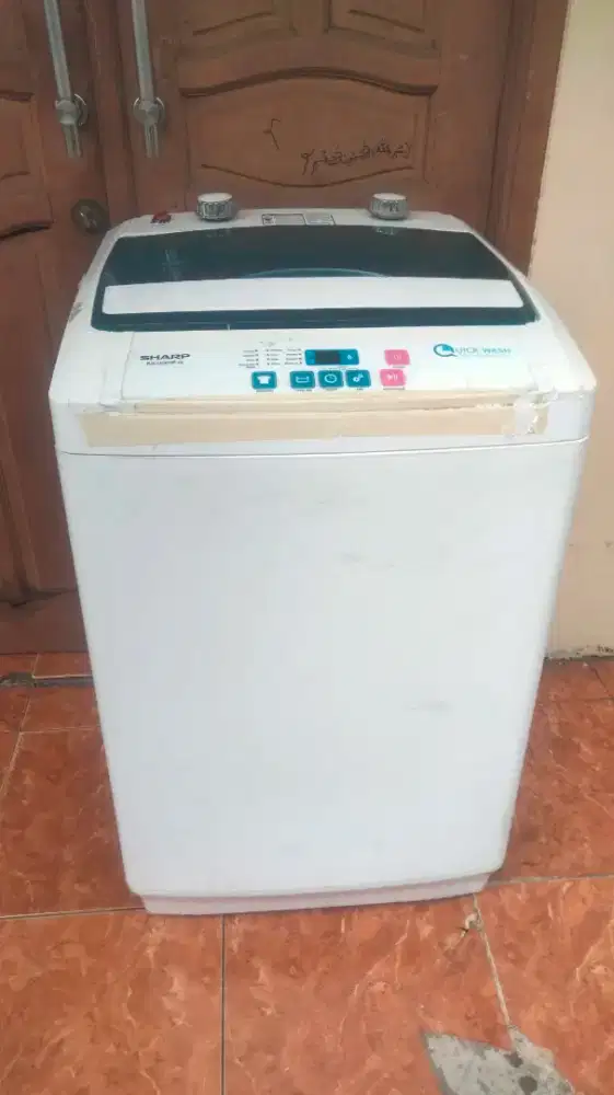 Jual mesin cuci 1 tabung sudah manual merk Sharp 8 kg