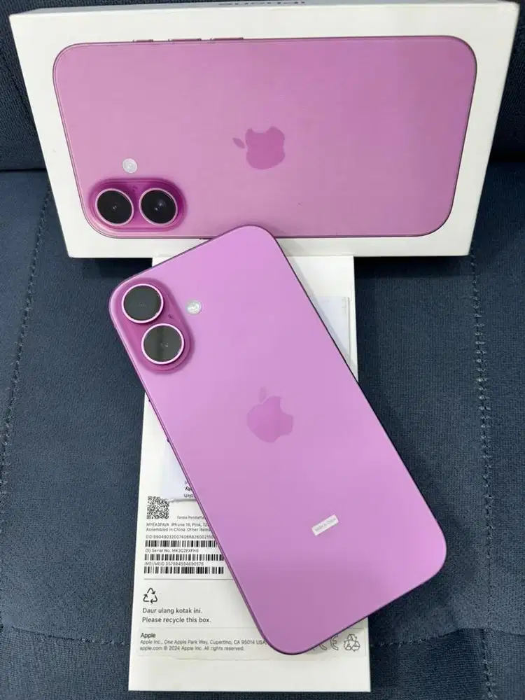 Iphone 16 , Pink , 128GB IBox