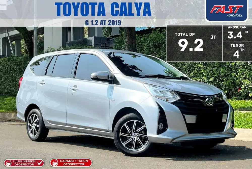 LOW KM DP 9JT PAJAK PANJANG TOYOTA CALYA G 2019
