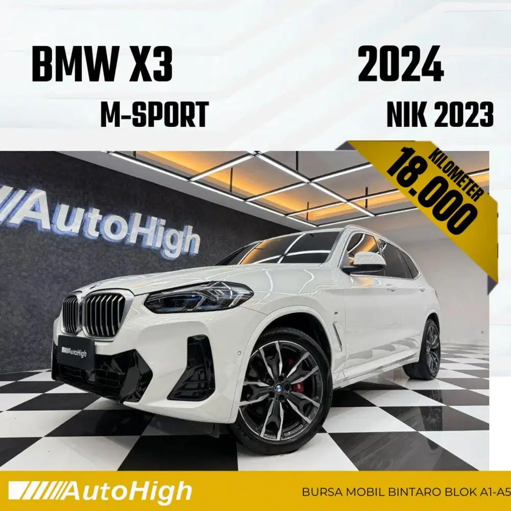 DP10% [Km18.000] X3 M-Sport 2023 White Reg 2024 #AUTOHIGH