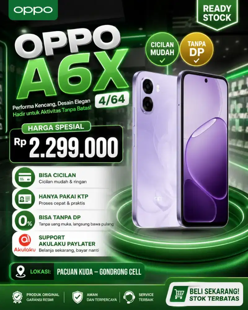 Oppo A6X 4/64 READY BOSKU