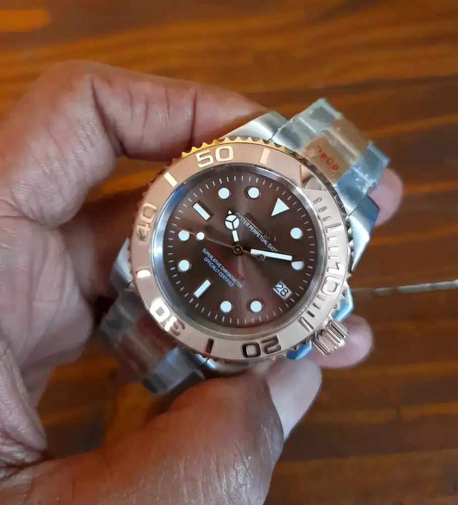 Seiko mod yatch rose gold nh35 movement