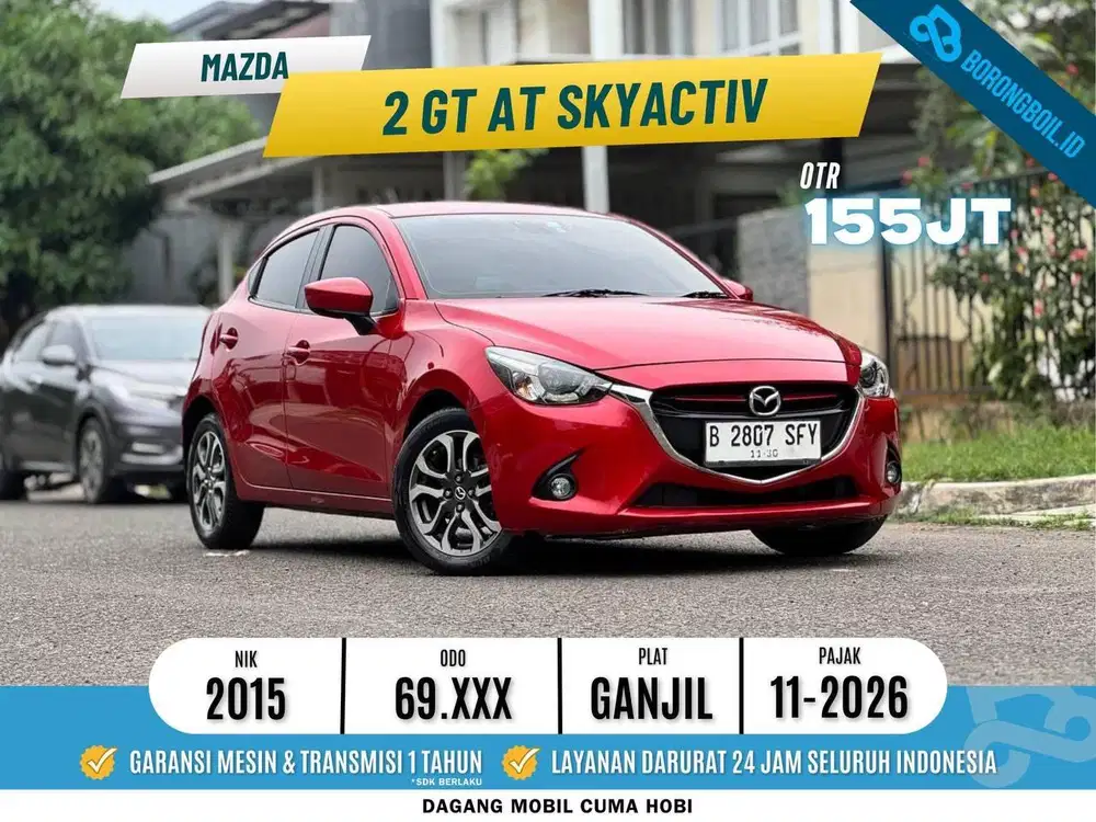 TERMURAH! Mazda 2 GT SkyActiv AT Merah Metalik 2015
