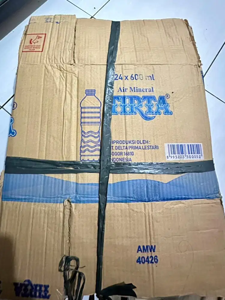 Kardus Polos Bekas Tirta 600ml Untuk Packing - Bisa perpack(isi 10pcs)