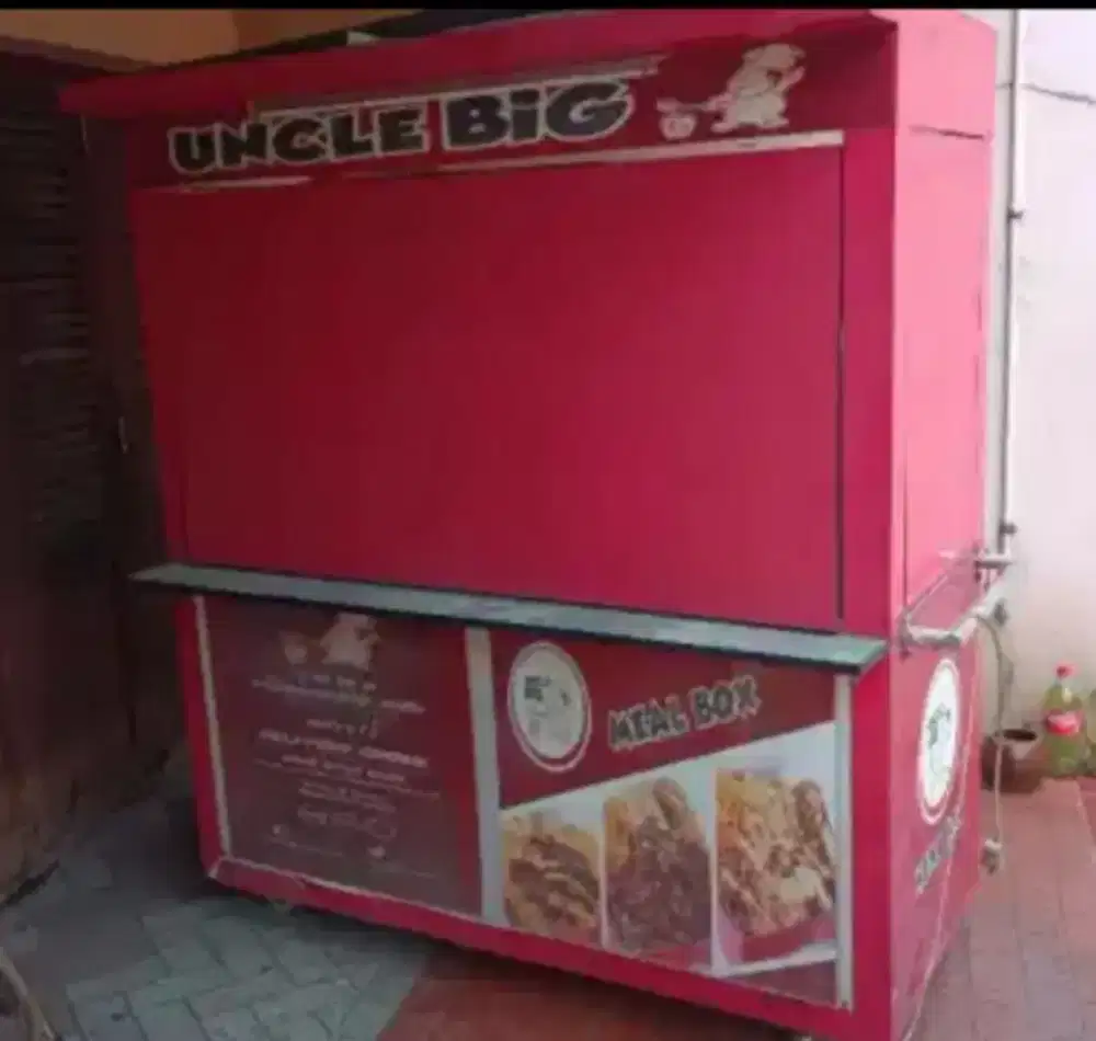 Gerobak usaha material kayu