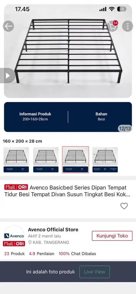 Dipan kasur pemakaian pribadi