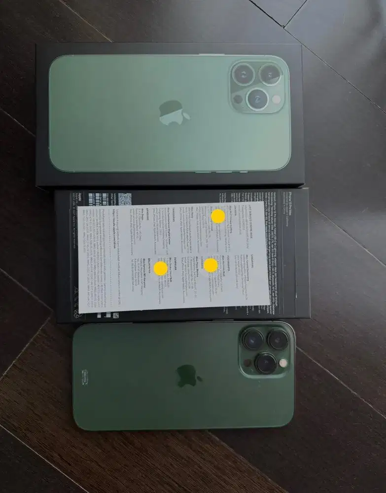 Iphone 13 pro max 256 GB Alpine Green ex garansi IBox