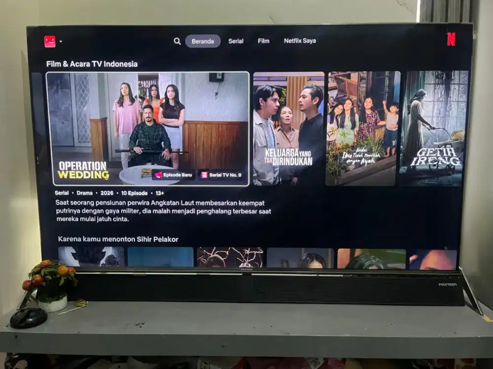 Polytron 50 PLD50BUG5058 + Soundbar Subwoofer Google TV 4K Cinema