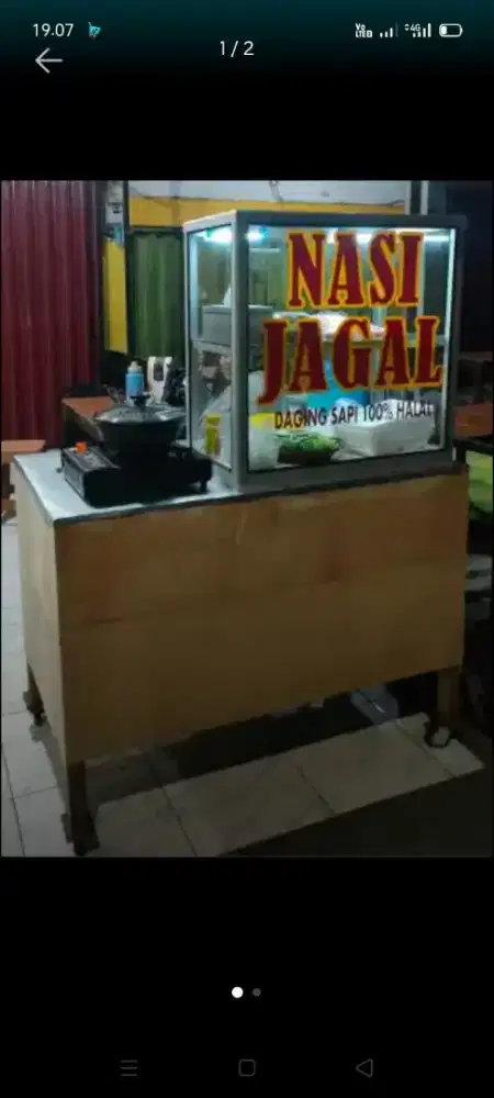 Jual etalase + bangku + lemari meja