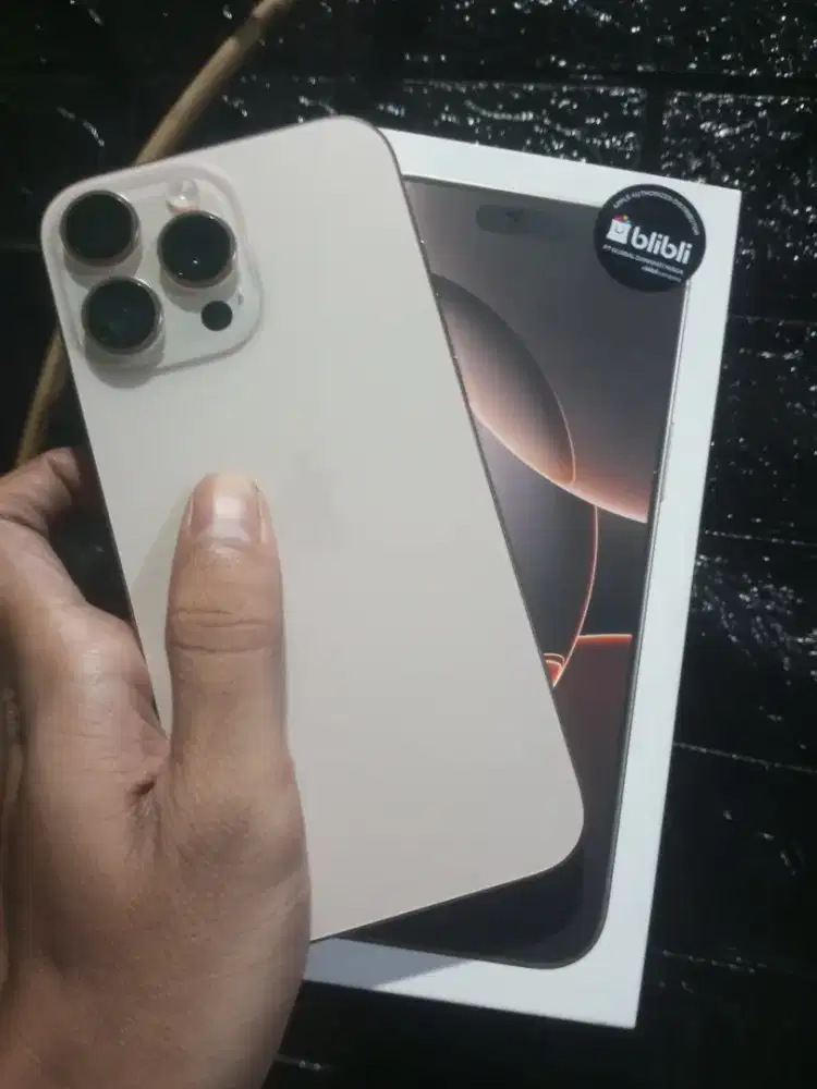 Iphone 16 promax 512 ex blibli dessert titanium