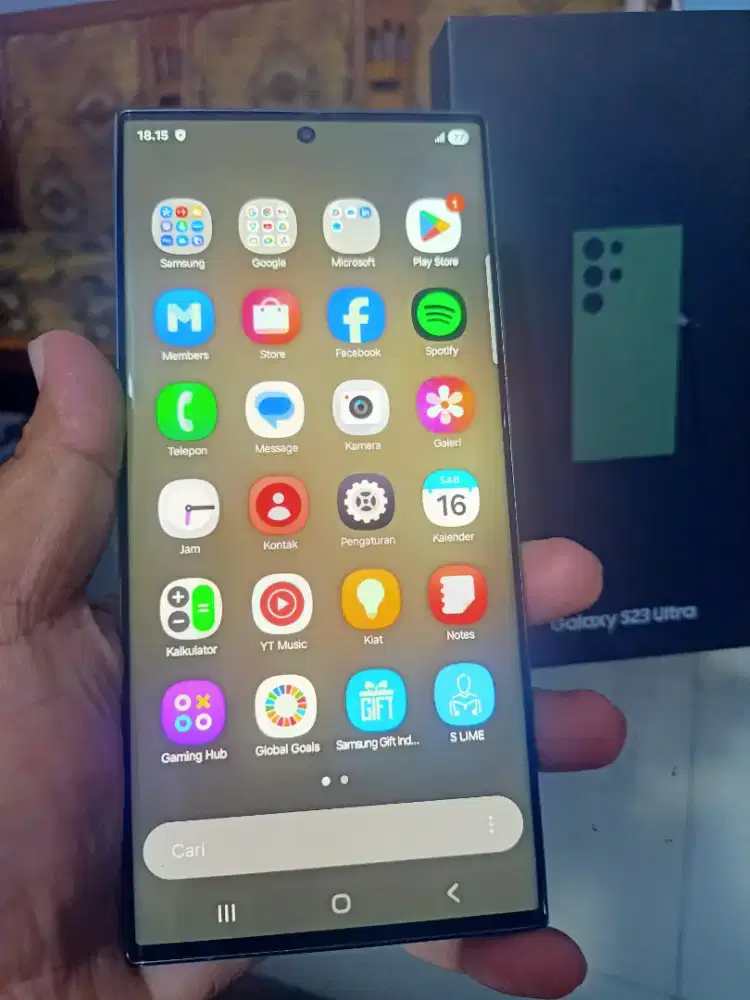 Samsung Galaxy S23 ultra Ram 12Gb/256Gb lengkap