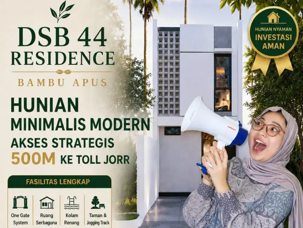 Di Jual Rumah 2 Lantai DP 0% - di Bambu Apus Jakarta Timur
