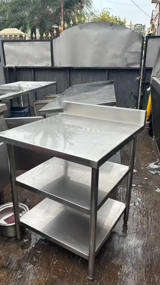 Meja Stainless 3 Ambalan