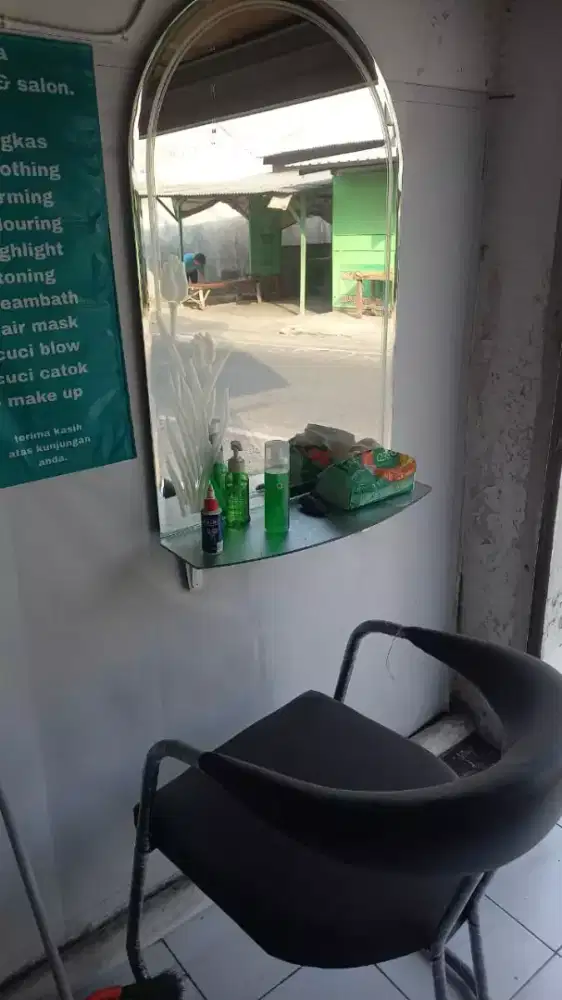 kursi salon + kaca