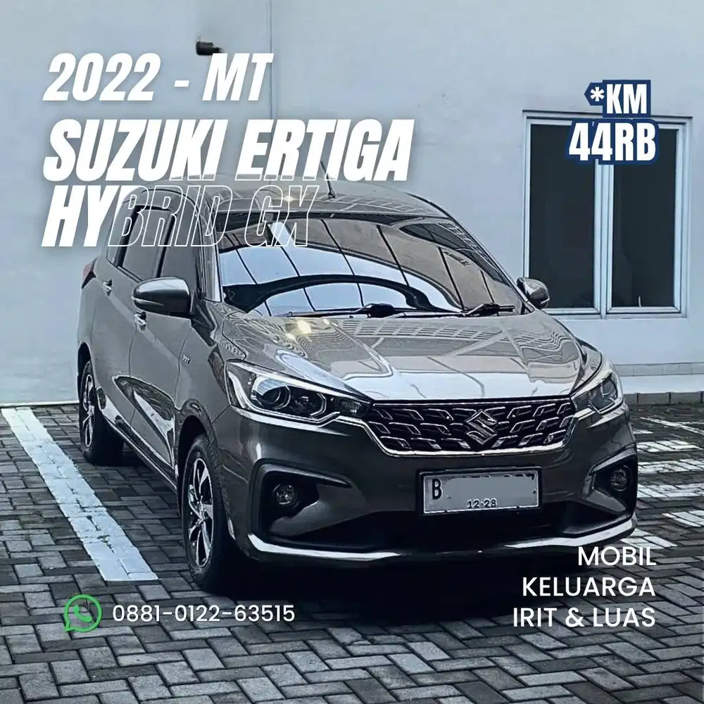 Suzuki Ertiga GX Hybrid 2022 (Tipe Tertinggi) KM Rendah Tangan Pertama