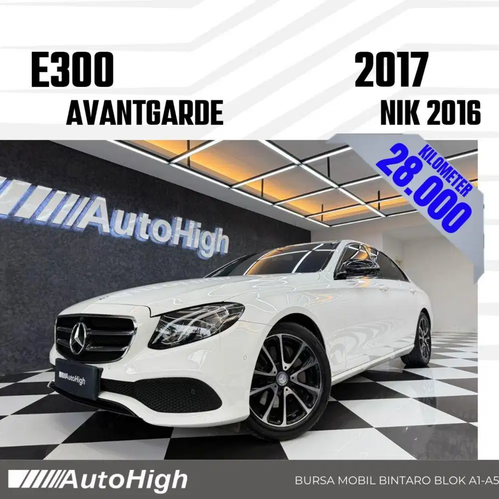 DP10% [Km28.000] E300 Avantgarde 2016 White / AMG Reg 2018 #AUTOHIGH