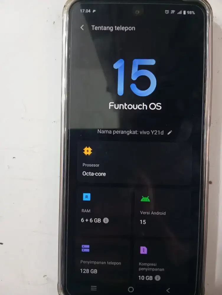Vivo Y21d Ram 6+6) 128