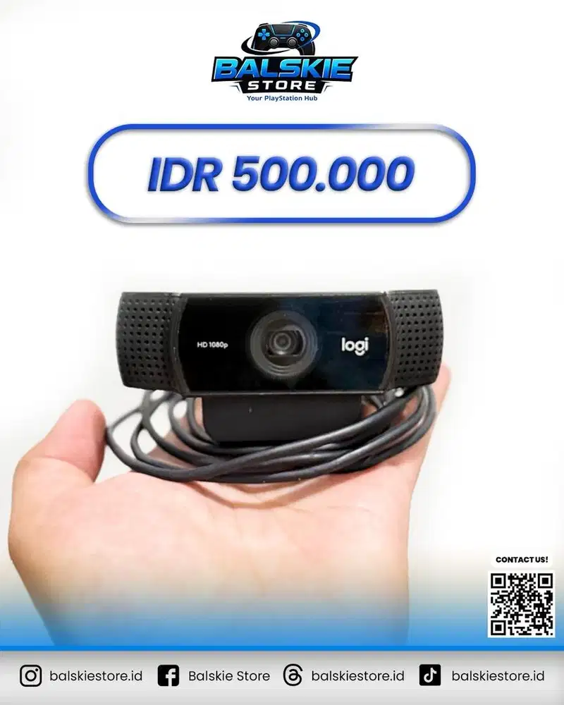 WEBCAM LOGITECH C920 PRO SECOND MULUS NORMAL