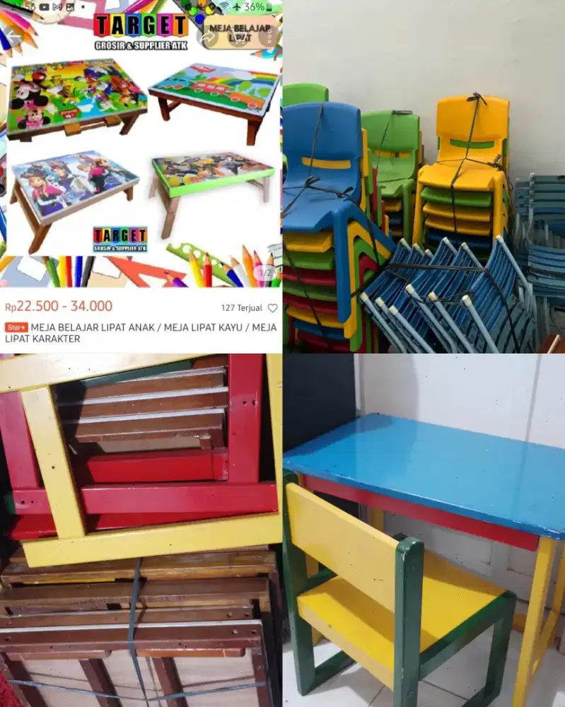 Perlengkapan Usaha TK/Bimbel/Daycare