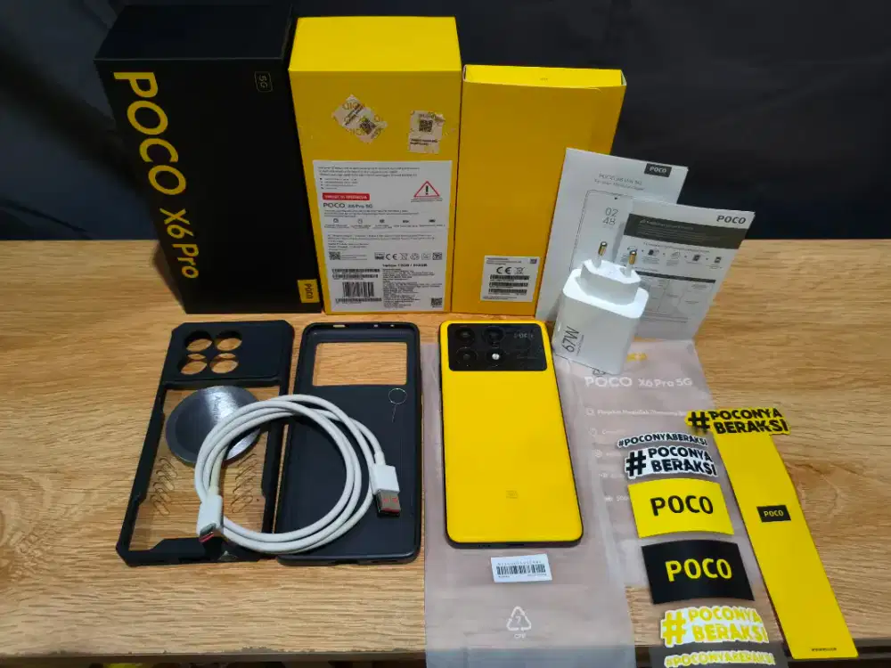 POCO X6 PRO 5G YELLOW 12GB / 512BG
FULL SET ORIGINAL + BONUS CASE