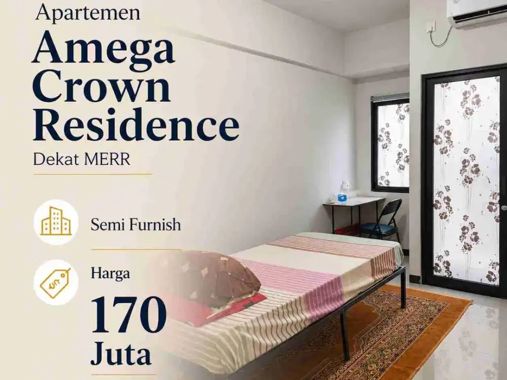 Jual Rugi‼️Apartemen Amega Crown Residence
