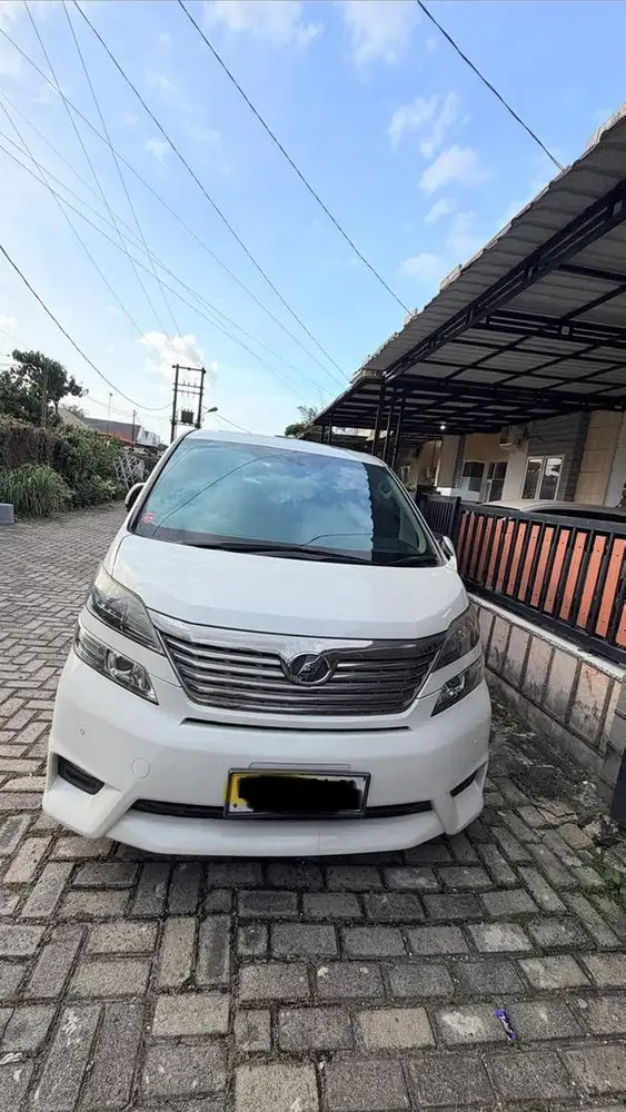 Jual Vellfire 2.4 A/T Tahun 2011 pemakaian 2012