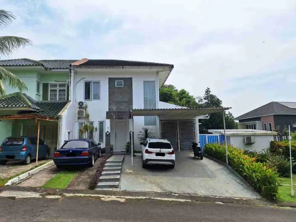 Dijual Rumah Hook dengan Swimming Pool di di cluster depan Sentul City – SHM, Strategis & Udara Sejuk Harga Nego