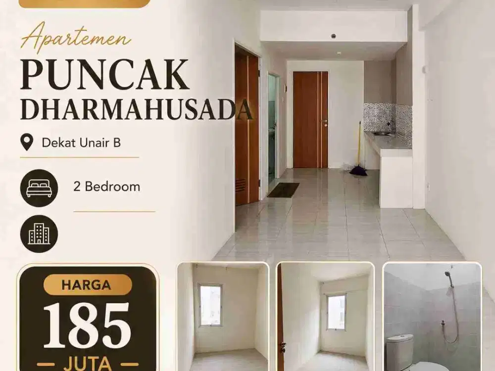 Dijual Apartemen Puncak Dharmahusada dekat Unair C