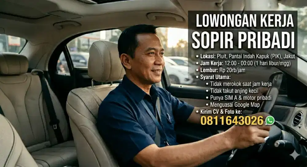 Lowongan kerja sopir pribadi