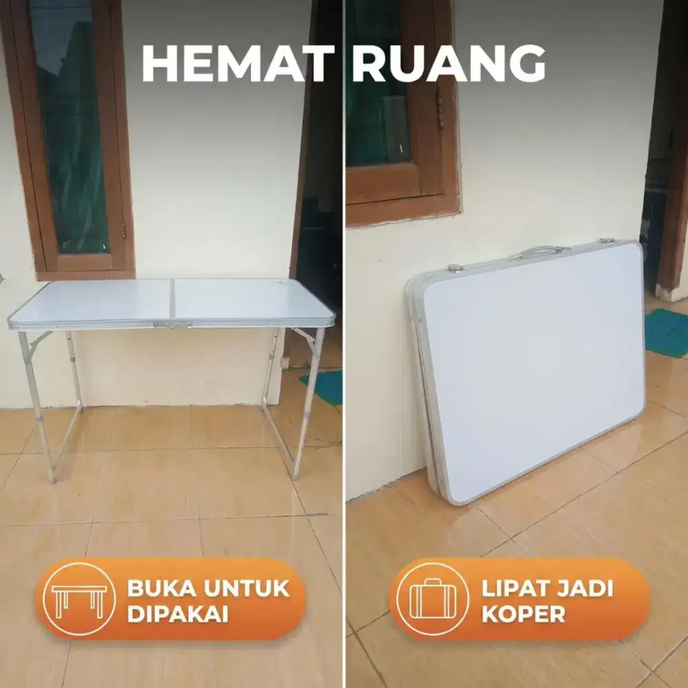 FREE ONGKIR!! MEJA PORTABEL MUDAH DI BAWA DAN MUDAH DI PAKAI