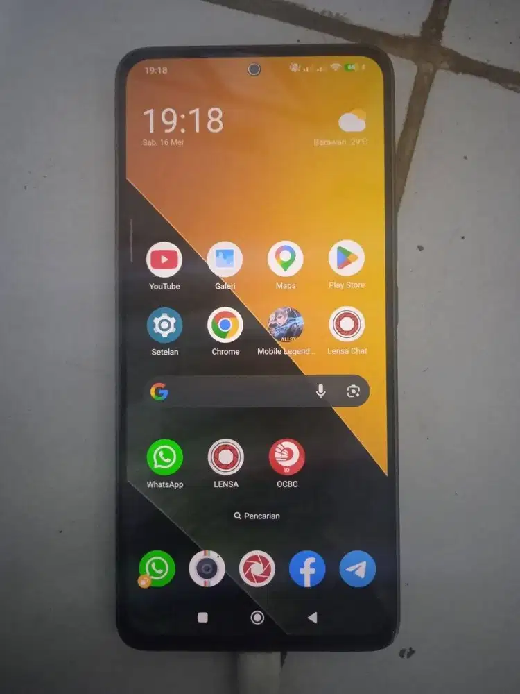 Poco m7 pro 5g 8/256 Kelengkapan fullset Hp baru 3Bulam