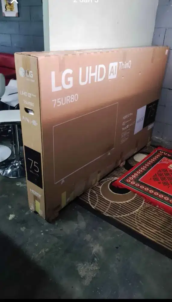Jual bu LG 75 INCH CUMA DI NYALAIN SEMINGGU