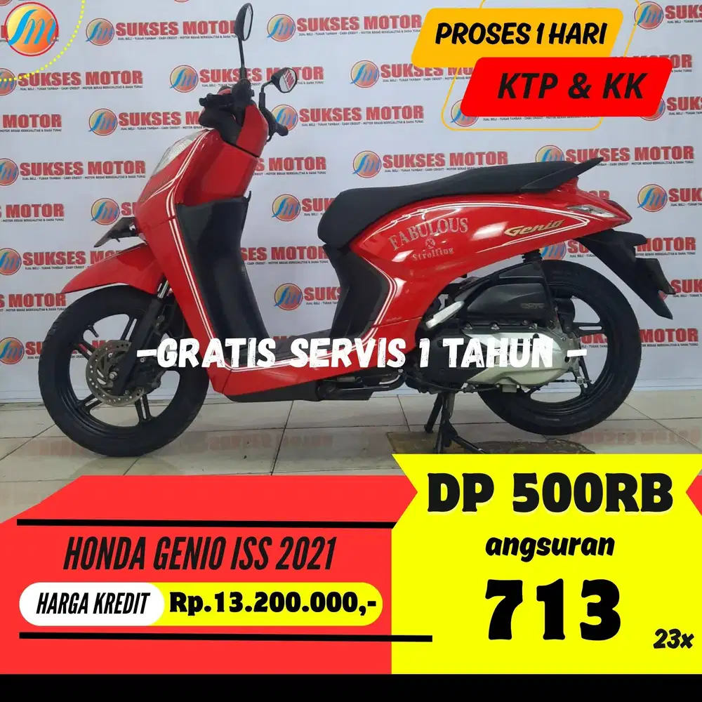 DP CUKUP 500RB HONDA GENIO ISS 2021 ANGSURAN SANGAT RINGAN BERGARANSI