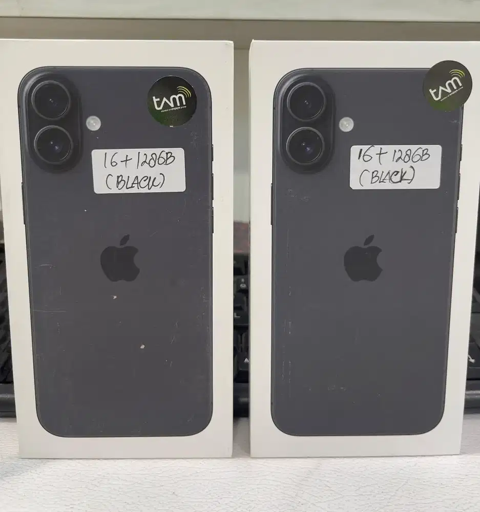 Baru...IPhone 16+ 128Gb Garansi Resmi Tam IBox (Warna : Black)