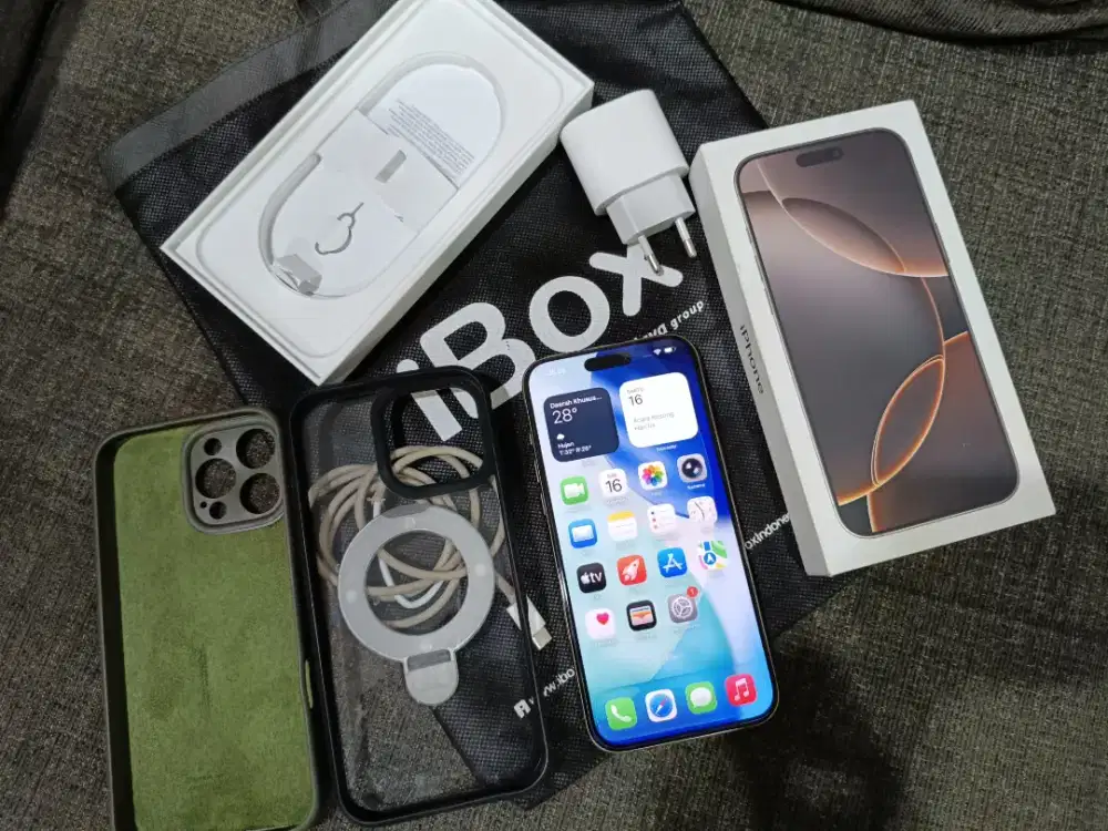 iPhone 16 pro max 256 GB Fullset Resmi iBox