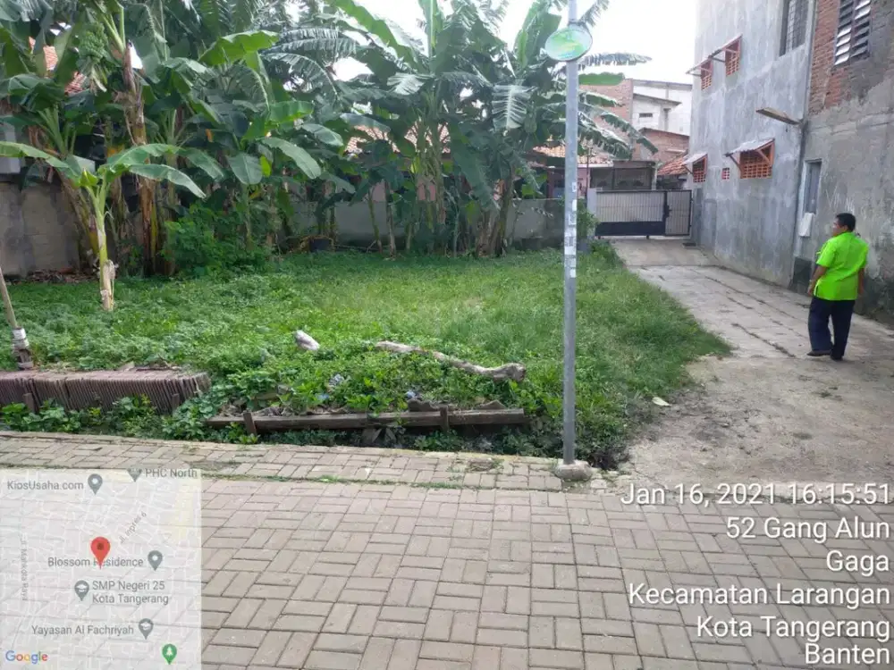 Dijual Lahan Kavling 14,4 x 14,8 Shm Komplek Gaga Larangan Kota Tangerang