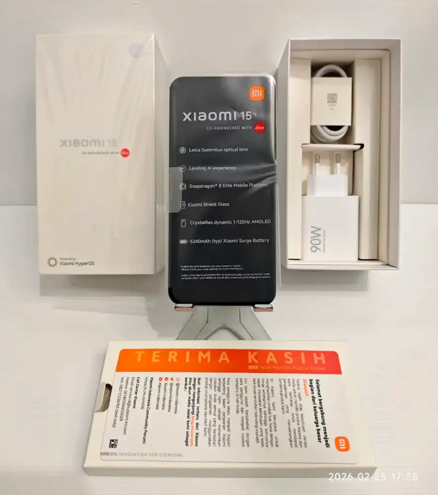 Xiaomi Mi15 5G 12/512 Gb Likenew100% Garansi Resmi 20.02.28 bisa TT/BT