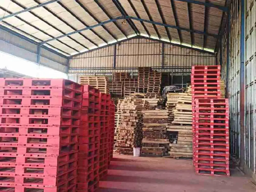 dijual gudang terbuka dekat pintu tol di mustika jaya bekasi