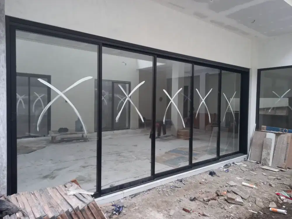 Pintu sliding jendela almunium