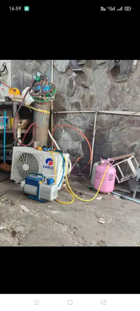 Jasa servis AC kulkas mesin cuci kompa air dll bergaransi