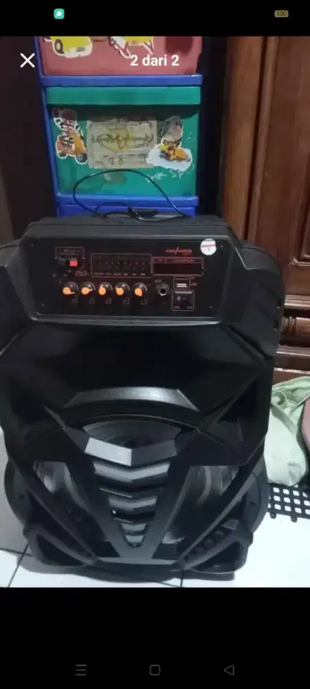 Speaker blutut 15inch advance