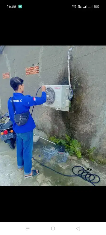 Jasa servis AC kulkas mesin cuci kompa air dll bergaransi