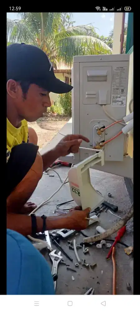 Jasa servis AC kulkas mesin cuci kompa air dll bergaransi resmi
